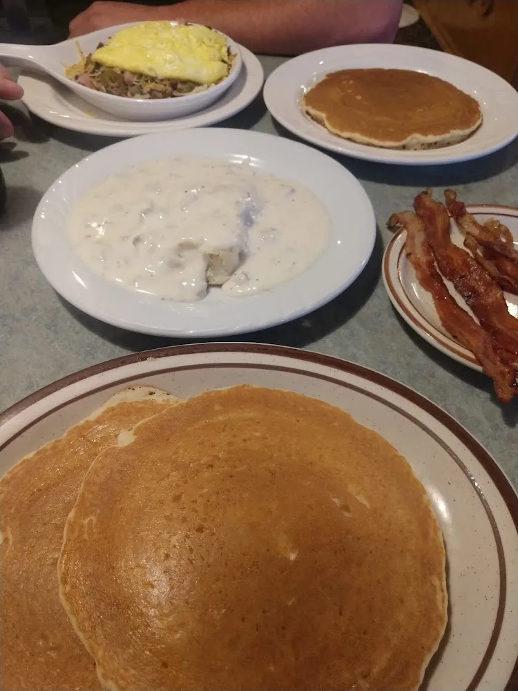Pancakes Biscuits and Gravy Bacon